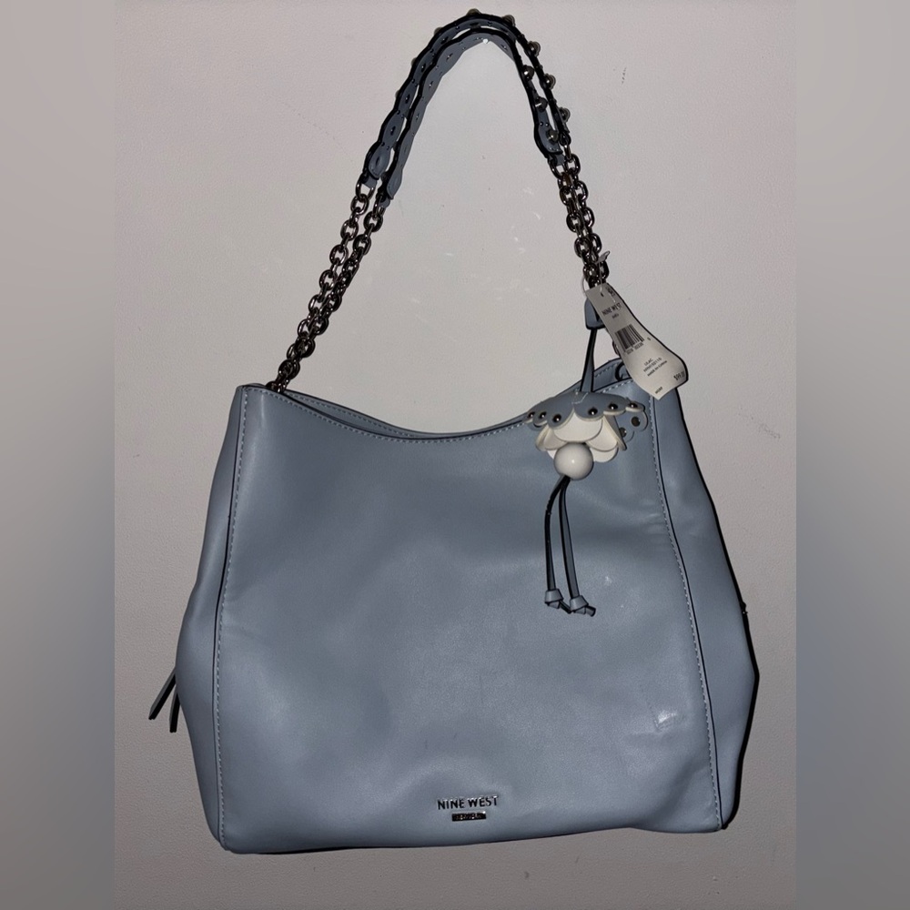 Nine West Soft Blue Hobo Bag